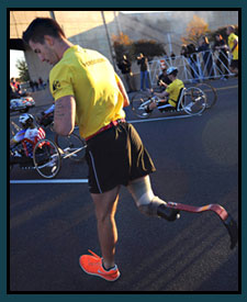 Veterans participating in the Army Ten Miler race.