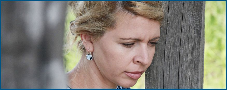 Woman looking worried