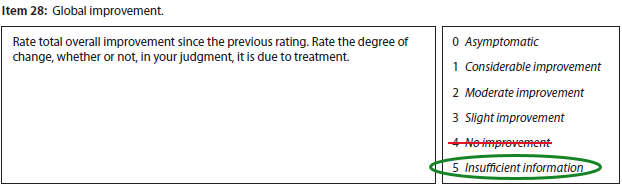 Item 28: You are correct!